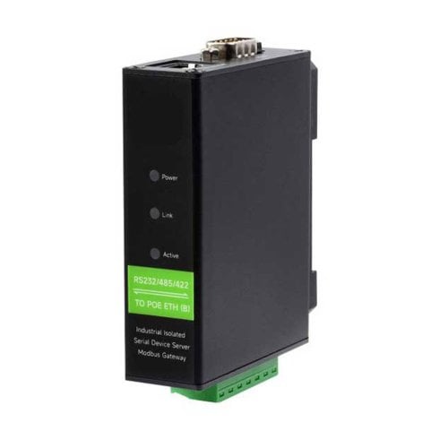 (image for) Serial to Ethernet Converter (RS232, RS485, RS422) with POE