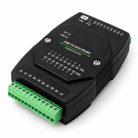 (image for) USB to 8-port RS485 Converter, Isolated DIN Mount