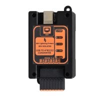 (image for) USB to Serial Adapter, 4-ports, DIN Mount, Wire Terminals