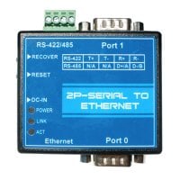 Serial Ethernet Converter (RS232, RS485, RS422), Desktop, 2 ports (image for) Serial Ethernet Converter (RS232, RS485, RS422), Desktop, 2 ports