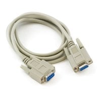 Null Modem Cable, Serial DB9 Female / Female 3 ft (image for) Null Modem Cable, Serial DB9 Female / Female 3 ft