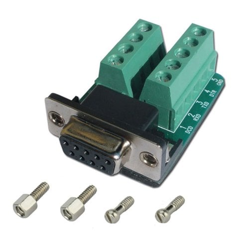 DB9 Terminal Block, 9 terminals - U.S. Converters LLC