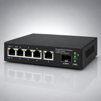 (image for) 5-Port Ethernet Switch Gigabit, PoE & Fiber