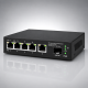 (image for) 5-Port Ethernet Switch Gigabit, PoE & Fiber