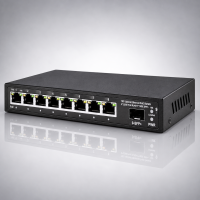 (image for) 8-Port Ethernet Switch Gigabit, PoE & Fiber