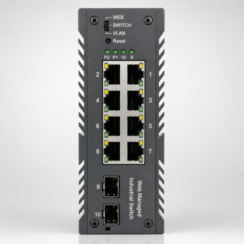 (image for) 8-Port Ethernet Switch Gigabit & Fiber