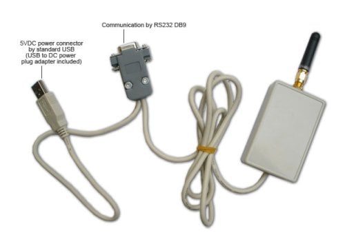 (image for) Serial RS232 Wireless RF Radio, Economy, 1600 FT